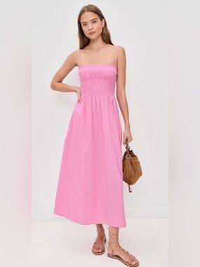 pistola Bubblegum Pink Smocked Maxi Dress